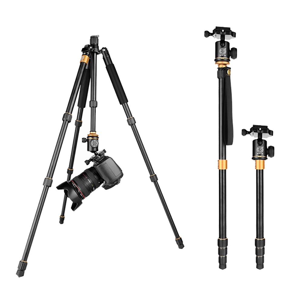Multi-function Q999S 1.5KG Portable Camera Tripod Monopod With 1500MM Height And Ball Head Photographic Tripod stand 
